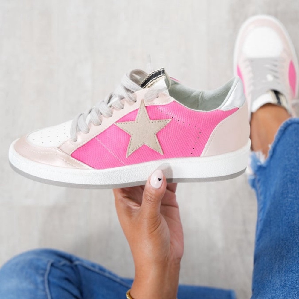 Pink Star Women's Sneakers